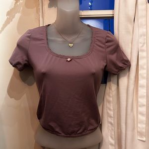 Fitted Purple Blouse